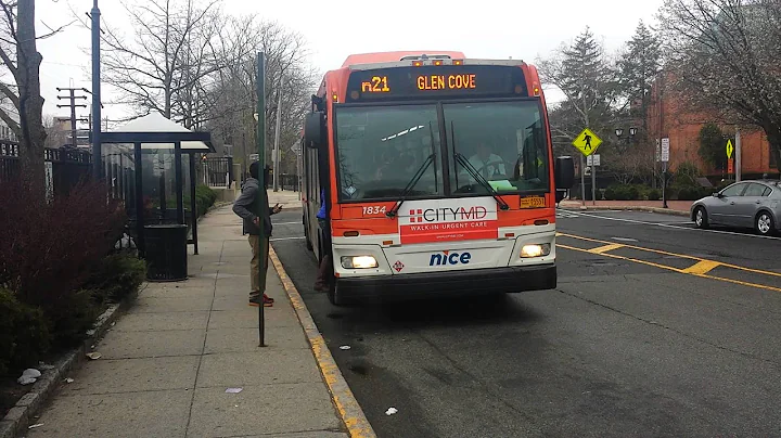 NICE Bus: Glen Cove Bound Orion Vll CNG [#1834] n21 Bus @ Great Neck LIRR