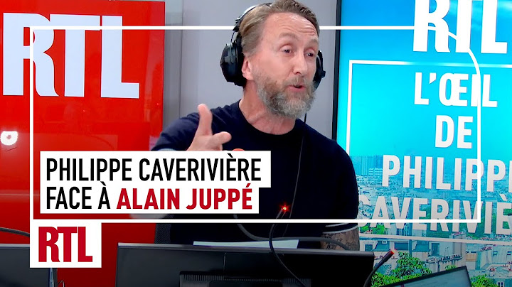 Philippe Caverivière facing Alain Juppé