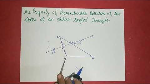 Circumcentre of obtuse angled triangle 11 JULY