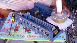 Download Lagu DIY Electricity he try to repair old Amplifier Royal made in Thailand MP3