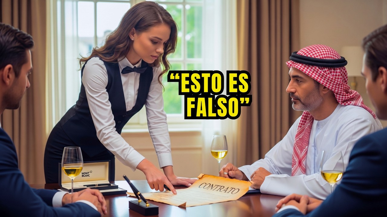 La camarera detuvo al jeque justo antes de firmar… porque había descubierto una trampa capaz de borrar siglos de historia