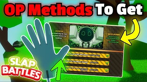 OP METHODS For Getting Space MASTERY! | Slap Battles