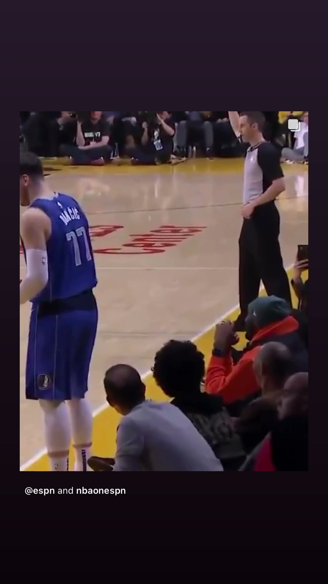 A fan heckling Luka #hoodnews #lukadoncic #kobebryant #lakers #mavs #throwback #trending #viralvideo