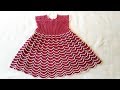 Платье "малинка" на девочку 5-6 лет Часть 1/2 / How crochet a dress