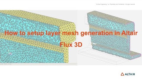 How to setup Layer mesh generation in Altair Flux 3D?