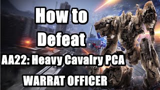 Armored Core 6 Boss Fight - How to Defeat AA22: Heavy Cavalry PCA WARRAT OFFICER screenshot 2