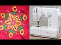 Singer machine Embroidery flower design easy to design your own Embroidery  #Priyastitchingrecipes