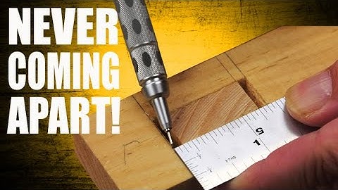 How a little wedge makes the STRONGEST joint ever!