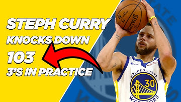 Steph Curry Makes 103 Straight from 3 points range