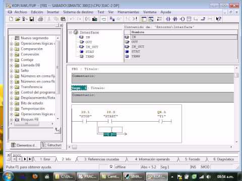 PLC SIEMENS S7 300 PROGRAMACIÓN.avi - YouTube