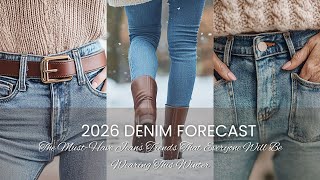 2026 DENIM FORECAST: The Must-Have Jeans Trends That Everyone Will Be Wearing This Winter! 👖