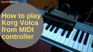 How to play Volca Keys from MIDI controller