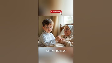 Baby with Grandmother | Surah Ikhlas | 💕Ai concept |#kids #love #song #shorts #muslim #india #ai