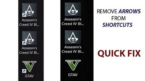 Remove arrows from shortcuts-Windows 7,8,10-.Easy method