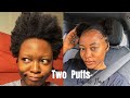 TWO PUFFS On Type 4c Natural Hair