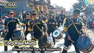 Keren.. !! Drumband CRM Di Selajambe Pawai Ulang Tahun || Domba Kuring Versi Drumband CRM