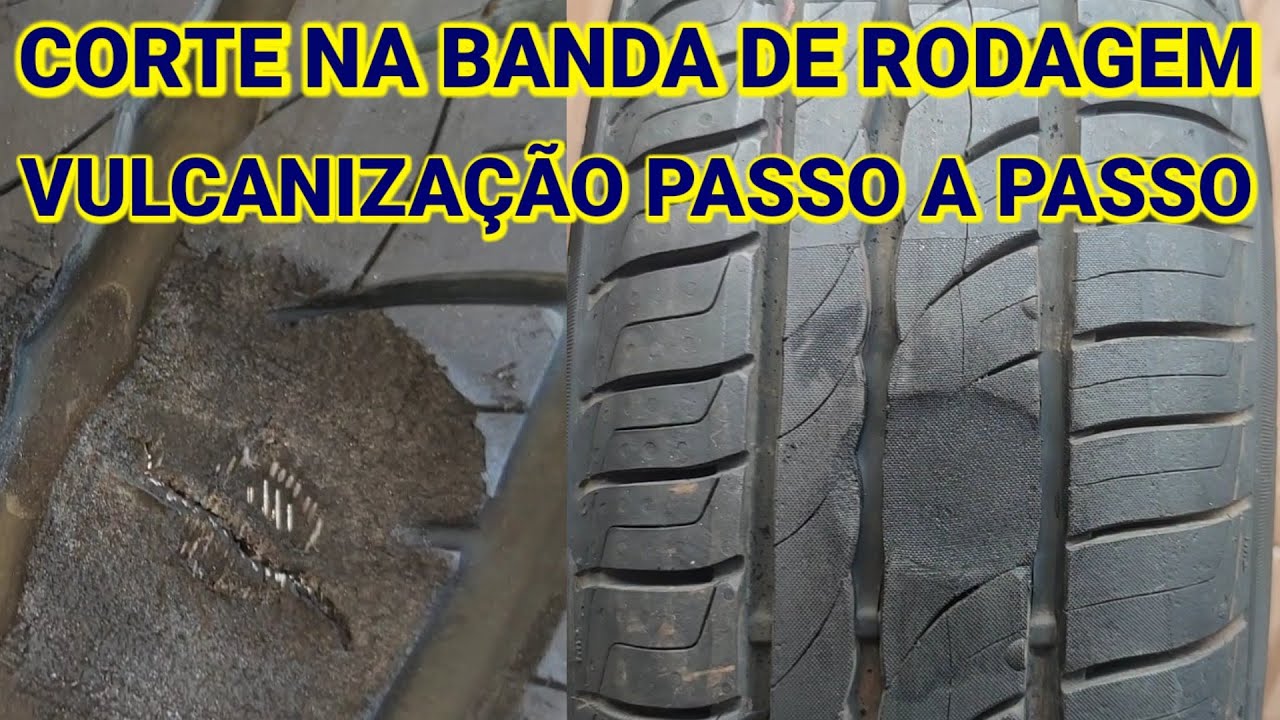 BANDA DE RODAGEM. VULCANIZAÇÃO PASSO A PASSO. (TIRE VULCANIZATION)