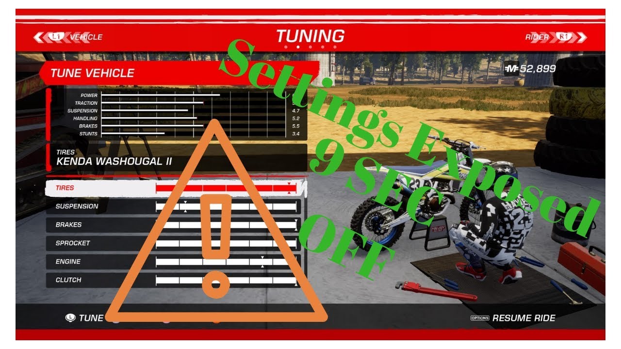 Best Bike Settings Mx Vs Atv All Out Gameplay Top Lap Time Youtube
