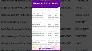Wingstop Coupons, Promo Codes & Deals  #retailcoupons #Wingstop