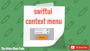SwiftUI Context menu | SwiftUI Popup menus | In Urdu/Hindi | Tutorial #7 | Part #1