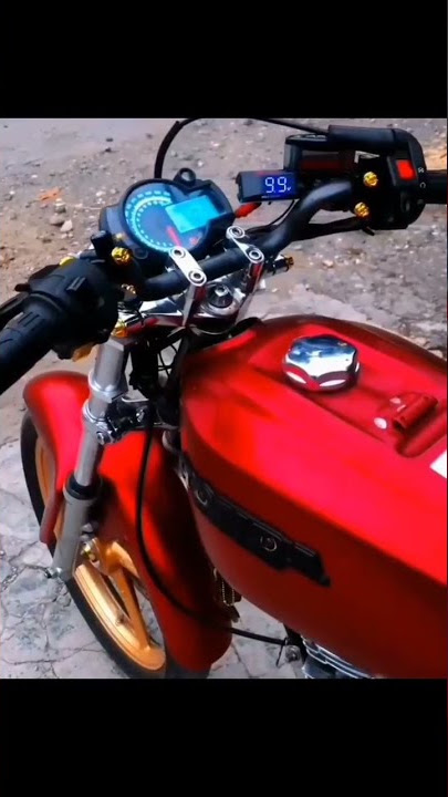 Story'wa motor GL 100 ll warna merah doff ll keren banget bos