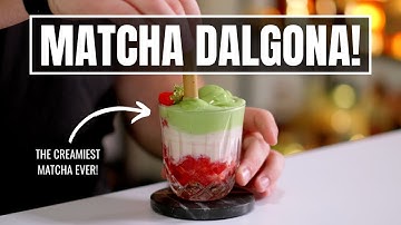 MATCHA DALGONA: You need to try this (with everything)!
