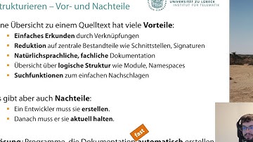 UzL Programmieren, Programmierkurs Java S07 E01: Dokumentation