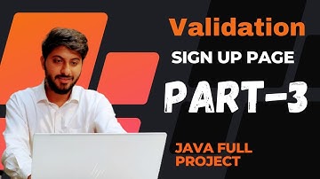 8. Validation (Part 3) Sign Up Page in Hindi by Vikas Singh using NetBeans
