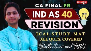 IND AS _40_ |  INVESTMENT PROPERTY | CA FINAL FR | REVISION | MAYANK NARANG