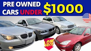 PRE OWNED CARS | cheap used vehicles | cars under $1000 in usa | #cheapcars #secondhandcars