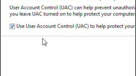 How to turn off the user account control (UAC) in Windows Vista