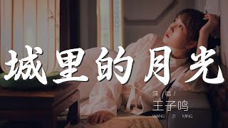 城裏的月光 - 王子鳴『城裏的月光把夢照亮』【動態歌詞Lyrics】