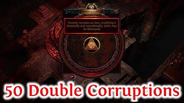 PATH OF EXILE 3.14 - DOUBLE CORRUPTING 50 PRISM GUARDIANS - BONUS GEM DOUBLE CORRUPTS!!