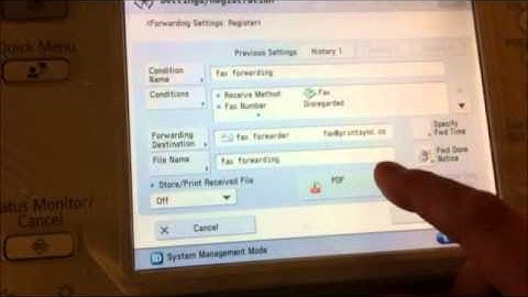 Setting up Fax Forwarding