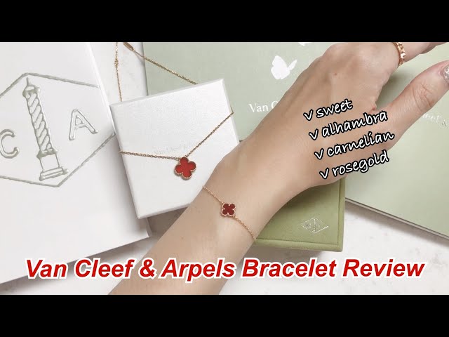 Van Cleef & Arpels unboxing: Sweet Alhambra 6 Motif Rose Gold 