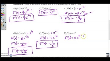 Section 2-5 Video 2- Applying the Power Rule