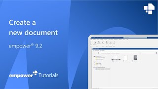 Create a new Document with empower®