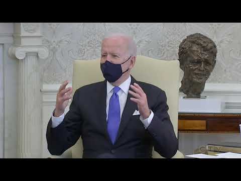Biden blasts states for lifting mask mandates, calls it "Neanderthal thinking."