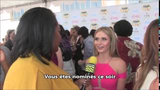 TEEN CHOICE AWARDS - INTERVIEW RITA VOLK (AfterBuzz + trad FR)