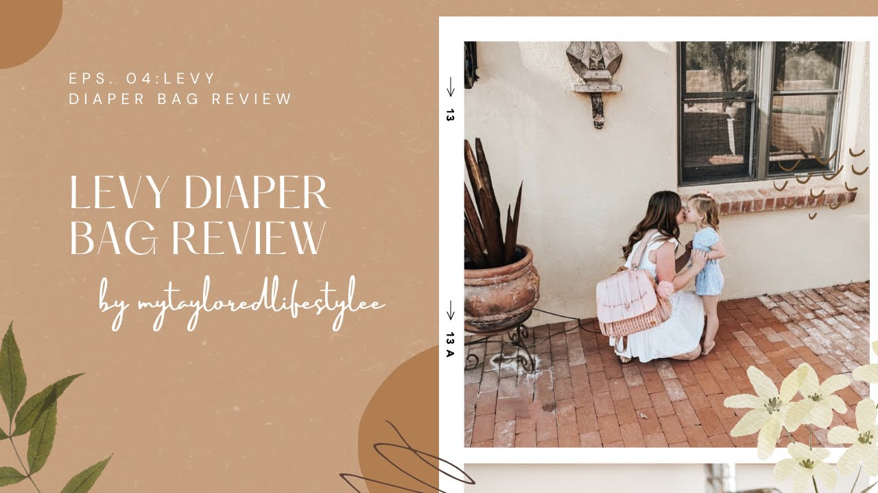 The prettiest diaper bag I own! Reviewing Happ brand levy diaper bag backpack