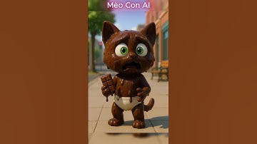 Mèo đen tham lam không cho Mèo con sô cô la và cái kết #shorts #cat #ai #meow #meo