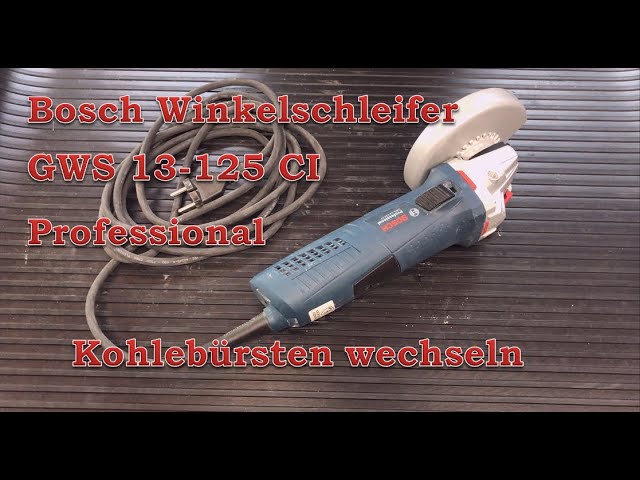 Bosch Winkelschleifer GWS 13-125CI Professional - Kohlebürsten wechseln  (Reparaturanleitung) 