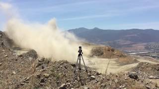 Landscape Rock Quarry Blast