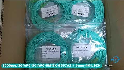 Customized fiber optic patch cord from HTF