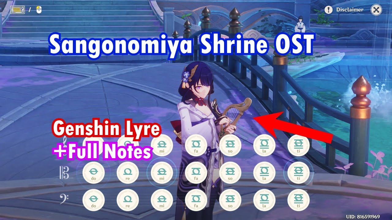 Sangonomiya Shrine OST Genshin Harp Cover [ Genshin Impact Lyre