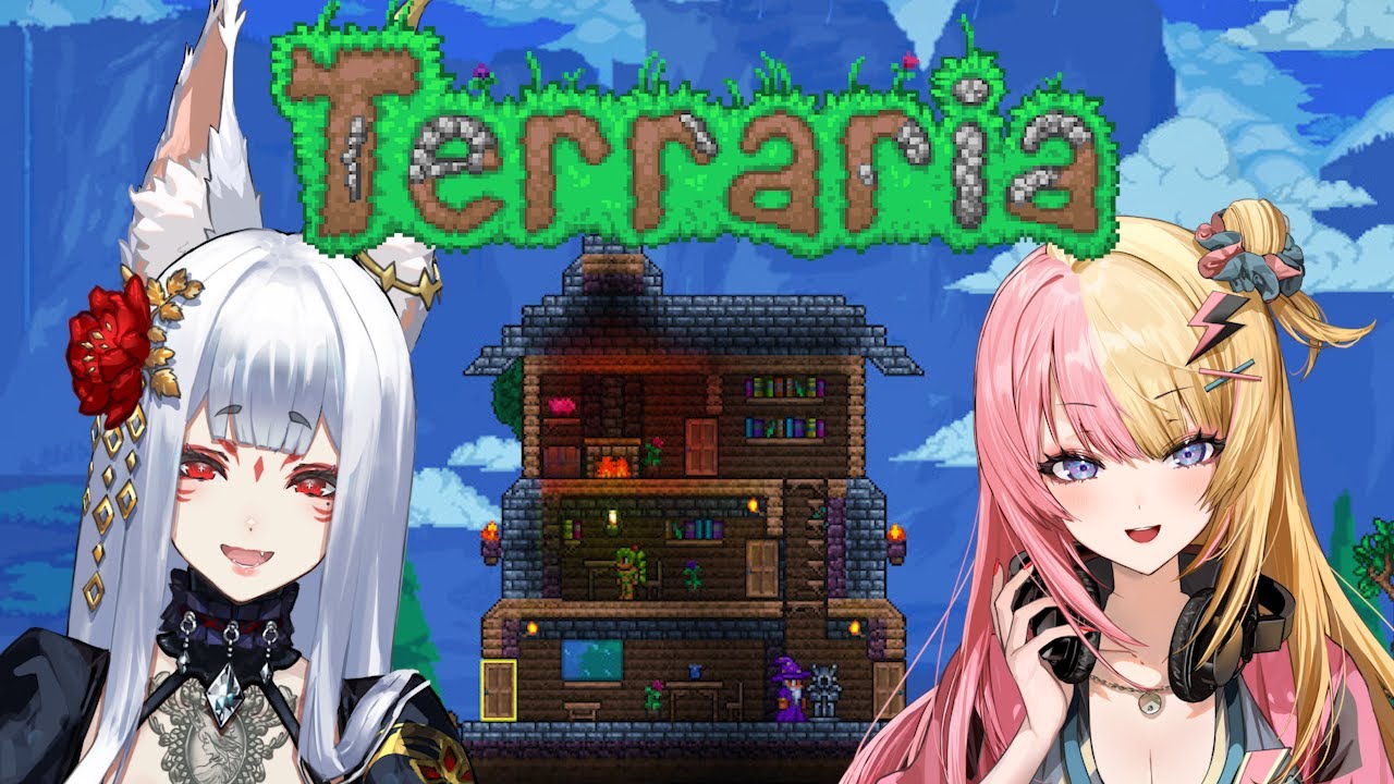 【Terraria】Apparently, I can do ANYTHING in this game!? w/ Nina!!【NIJISANJI EN | Kotoka Torahime】のサムネイル