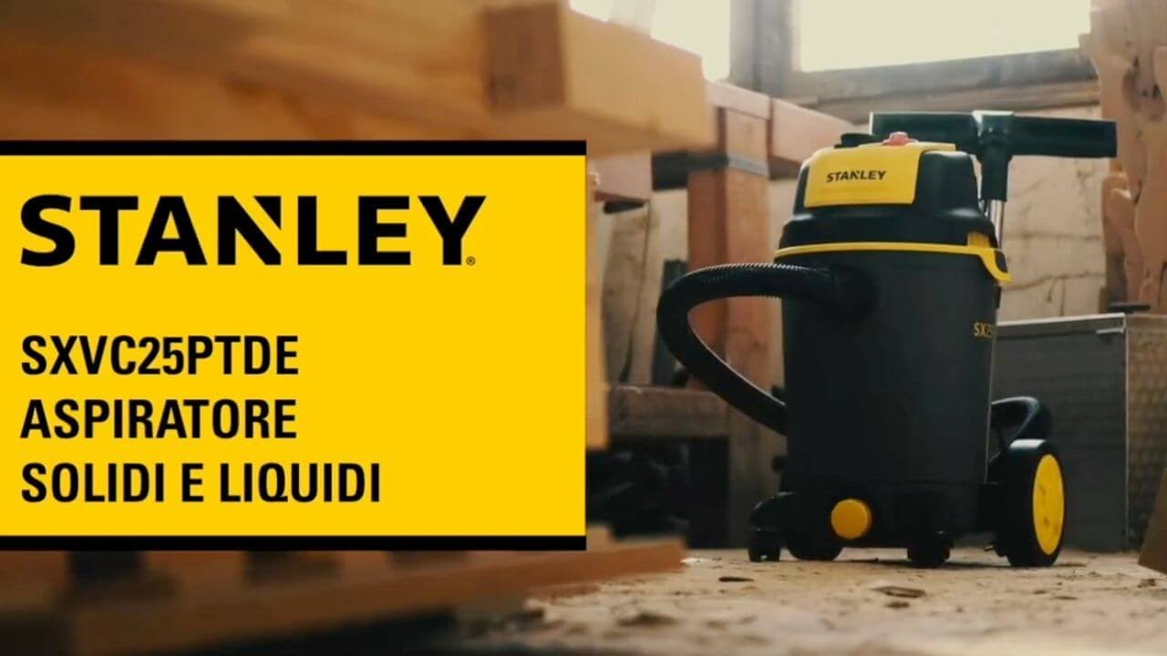 Aspiratore Stanley SXVC30XTDE Per Solidi E Liquidi 1600W | 30L Con Presa Elettroutensili - Foto 9