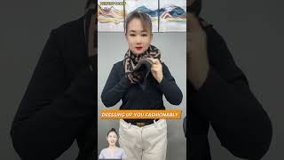 How to tie headscarf in 2024 | Girl's necktie style | Tie trending scarf P315324 #scarf #short