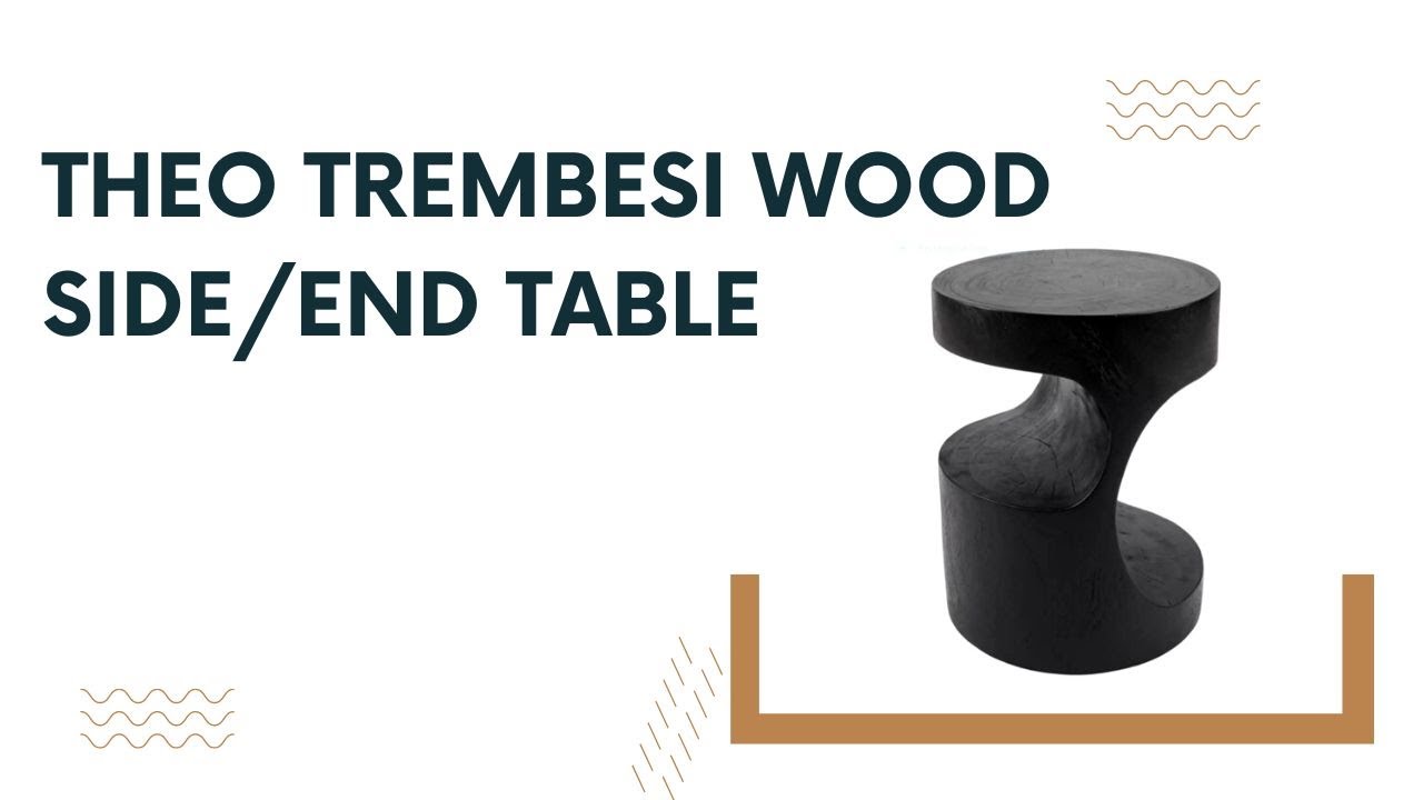 Theo Trembesi Side/ End Table, Black