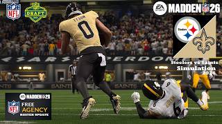 Madden 26 Steelers vs Saints Regular Season WEEK 14 (Madden 27 Updated Rosters) Sim 2026 Game Play
